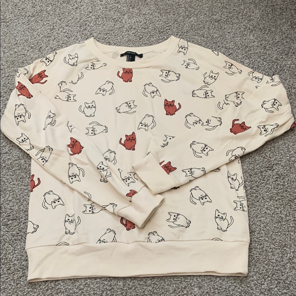 Forever 21 cat sweater